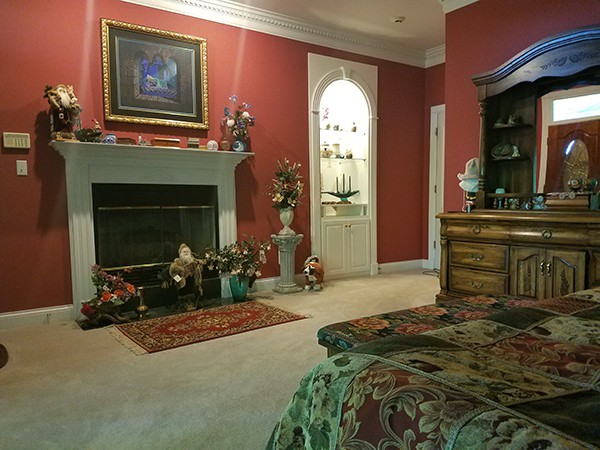 Master Bed Room Fireplace